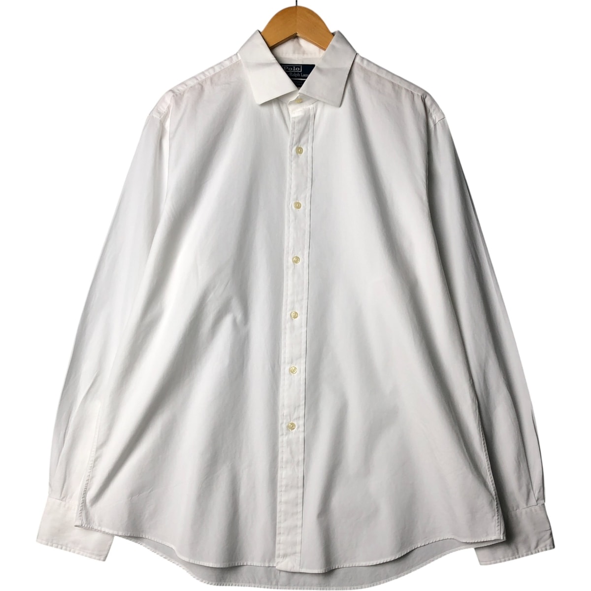 古着 ラルフローレン Ralph Lauren POLO by Ralph Lauren REGENT CLASSIC FIT ワイドカラー 長袖 コットンシャツ メンズXL相当/eaa573110