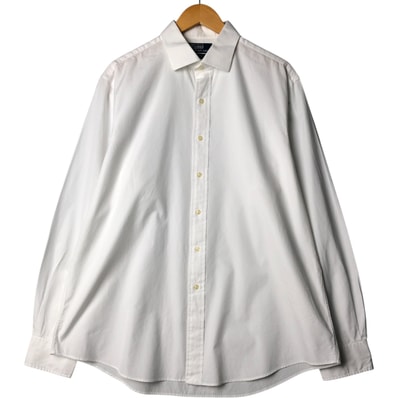 古着 ラルフローレン Ralph Lauren POLO by Ralph Lauren REGENT CLASSIC FIT ワイドカラー 長袖 コットンシャツ メンズXL相当/eaa573110