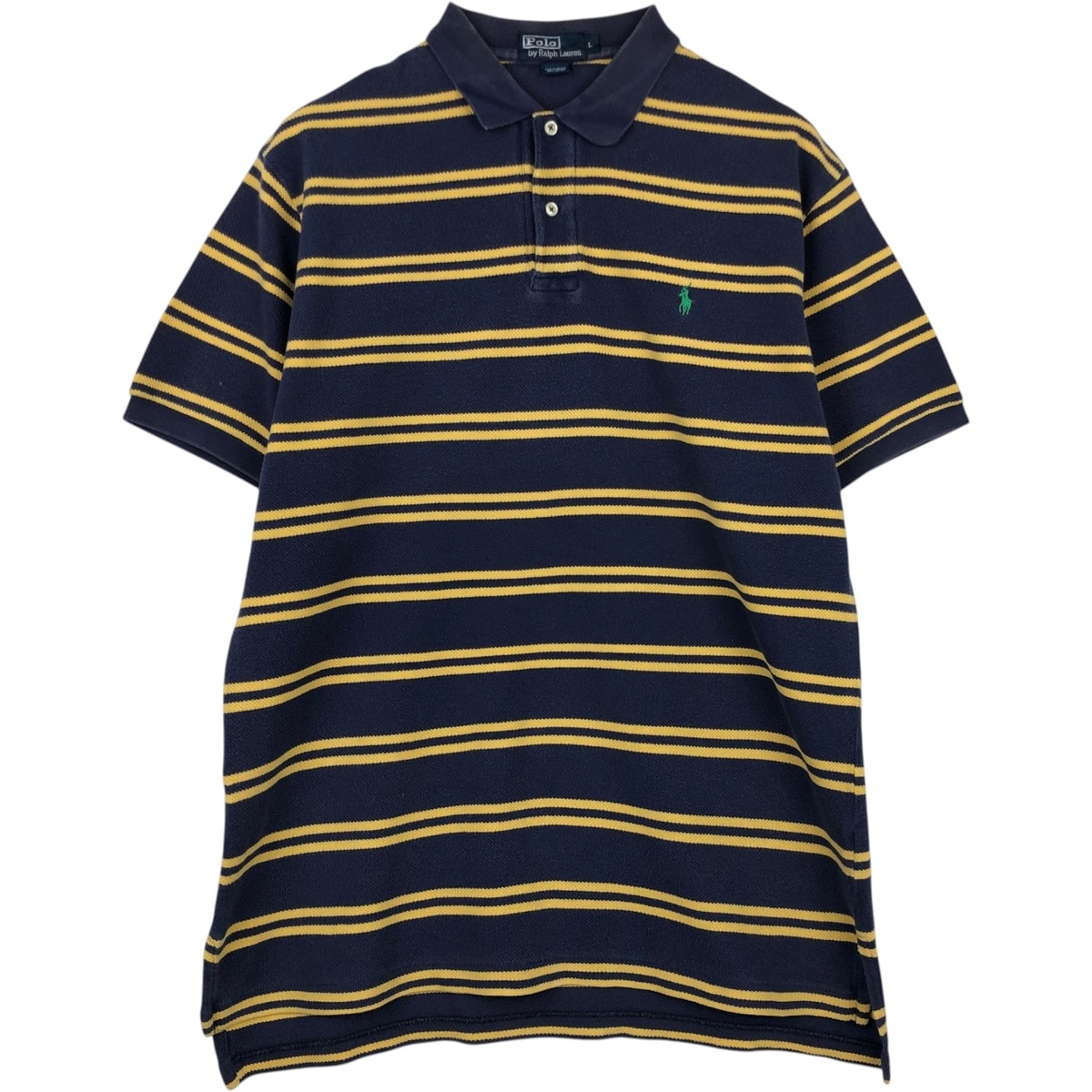 古着 ラルフローレン Ralph Lauren POLO by Ralph Lauren 半袖 ボーダー ポロシャツ メンズL相当/eaa622676