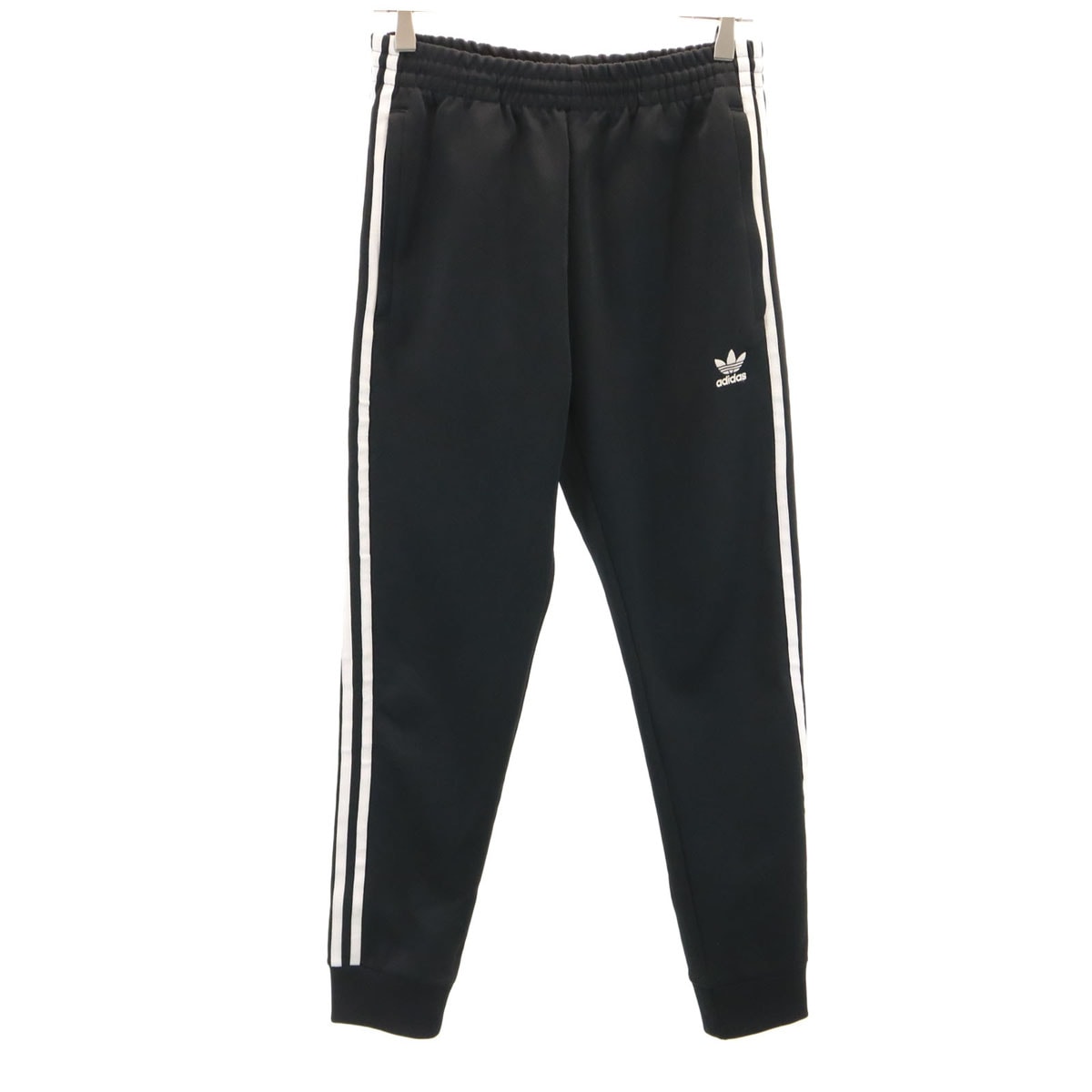adidas アディダス トレフォイルロゴ トラックパンツ M ブラック 3ライン ジャージ