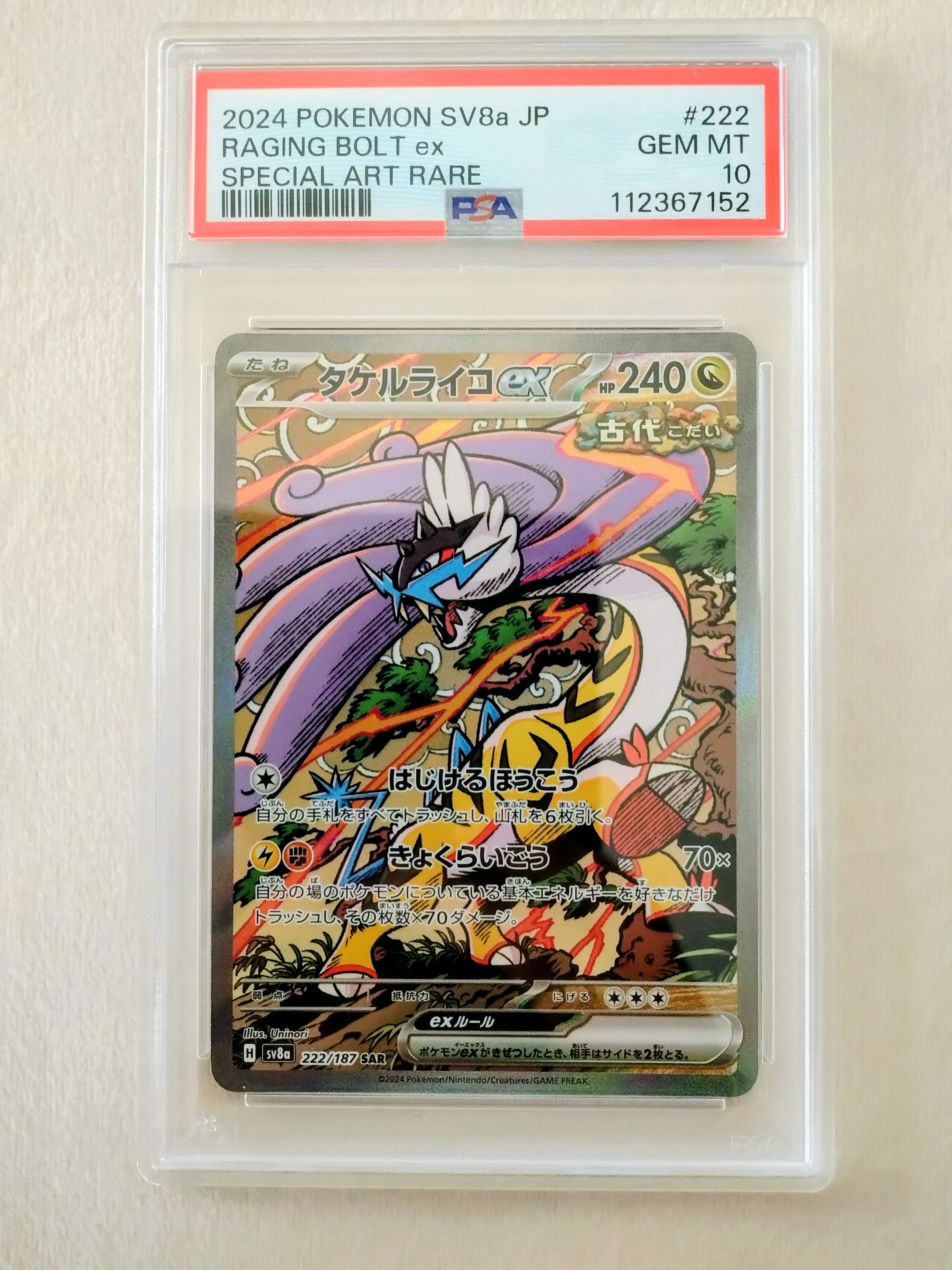 タケルライコex SAR [SV8a 222/187](ハイクラスパック「テラスタルフェスex」)