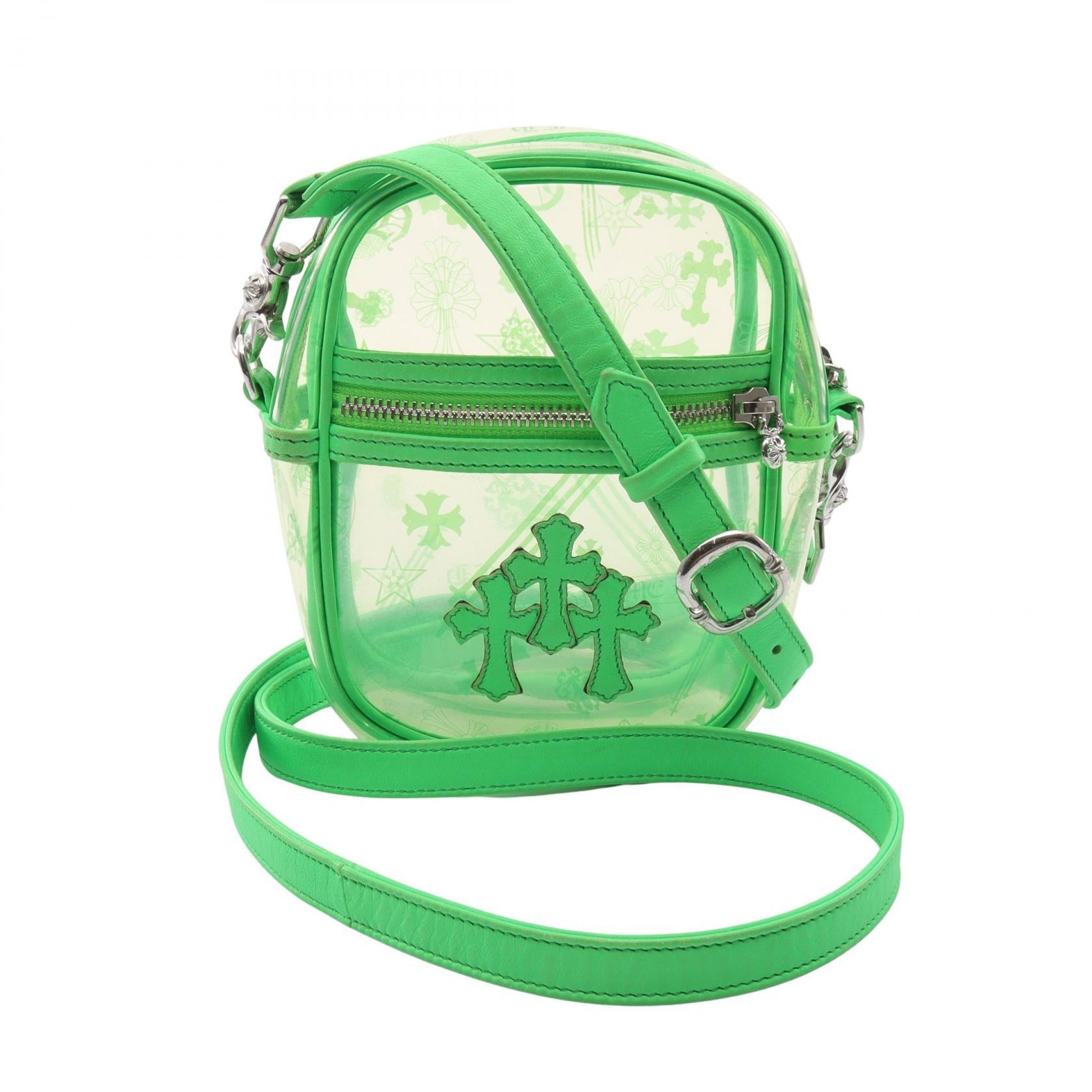 Chrome Hearts Taka Mini PVC Material Cross Patch Shoulder Bag "Green"
