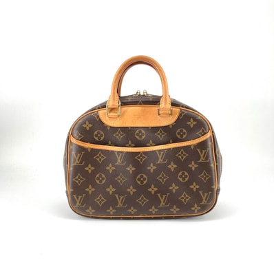 LOUIS VUITTON(ルイ・ヴィトン) トゥルーヴィル モノグラム レザー M42228 ハンドバッグ エベヌ×ゴールド