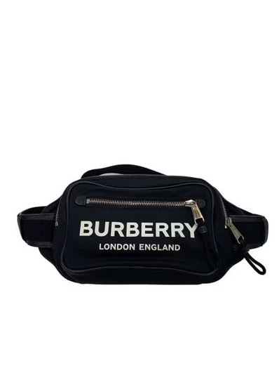 Burberry Logo Print Econyl Bum Bag "Black"