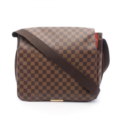 ルイ・ヴィトン LOUIS VUITTON バスティーユ ショルダーバッグ バッグ PVCコーティングキャンバス レザー ダミエ エベヌ メンズ レディース ブラウン系 N45258 【中古】