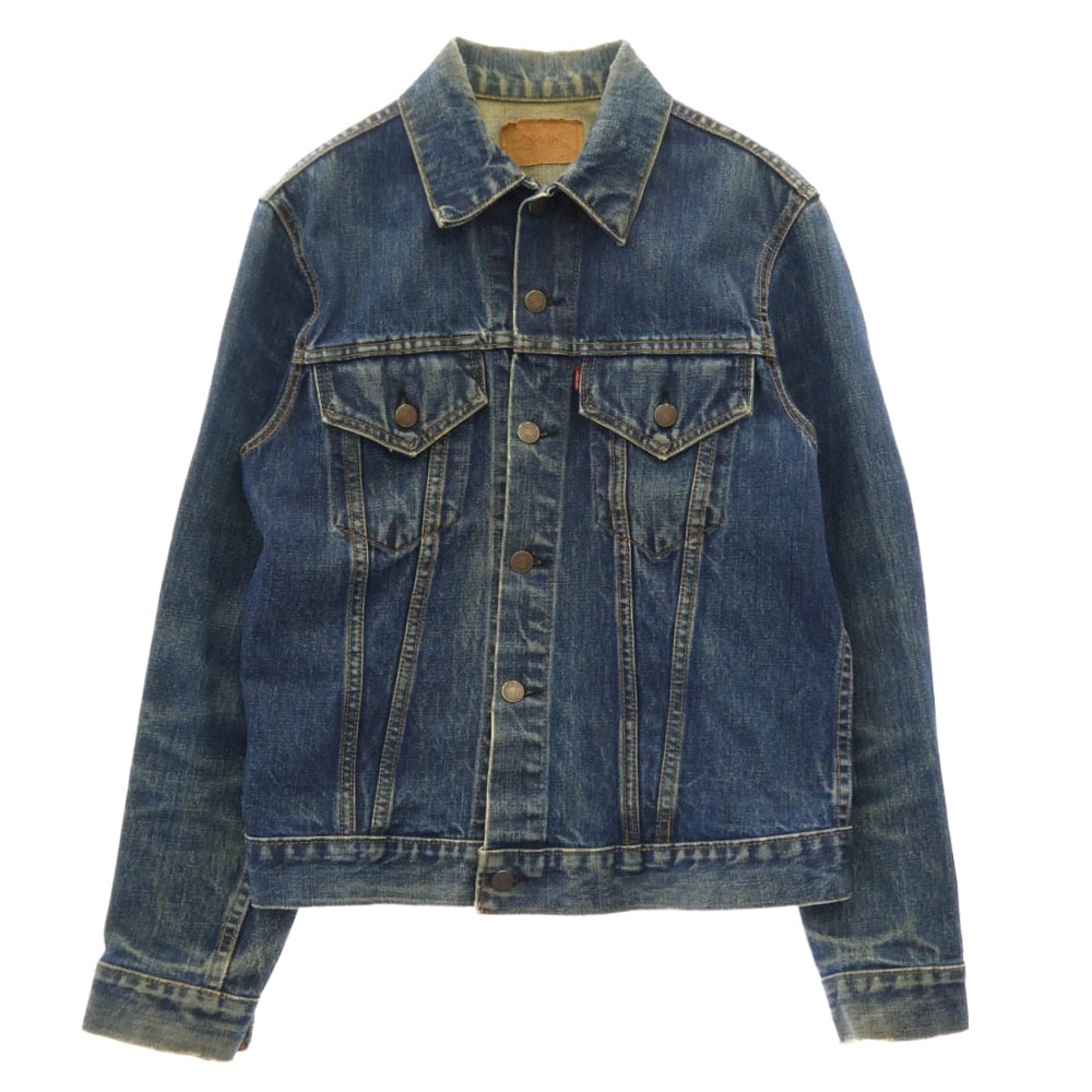 Levi's リーバイス 70505 USA製 60s 70s  4th BIGE ボタン裏刻印 521 Gジャン デニム トラッカー ジャケット インディゴブルー インディゴブルー系 サイズ不明【中古】