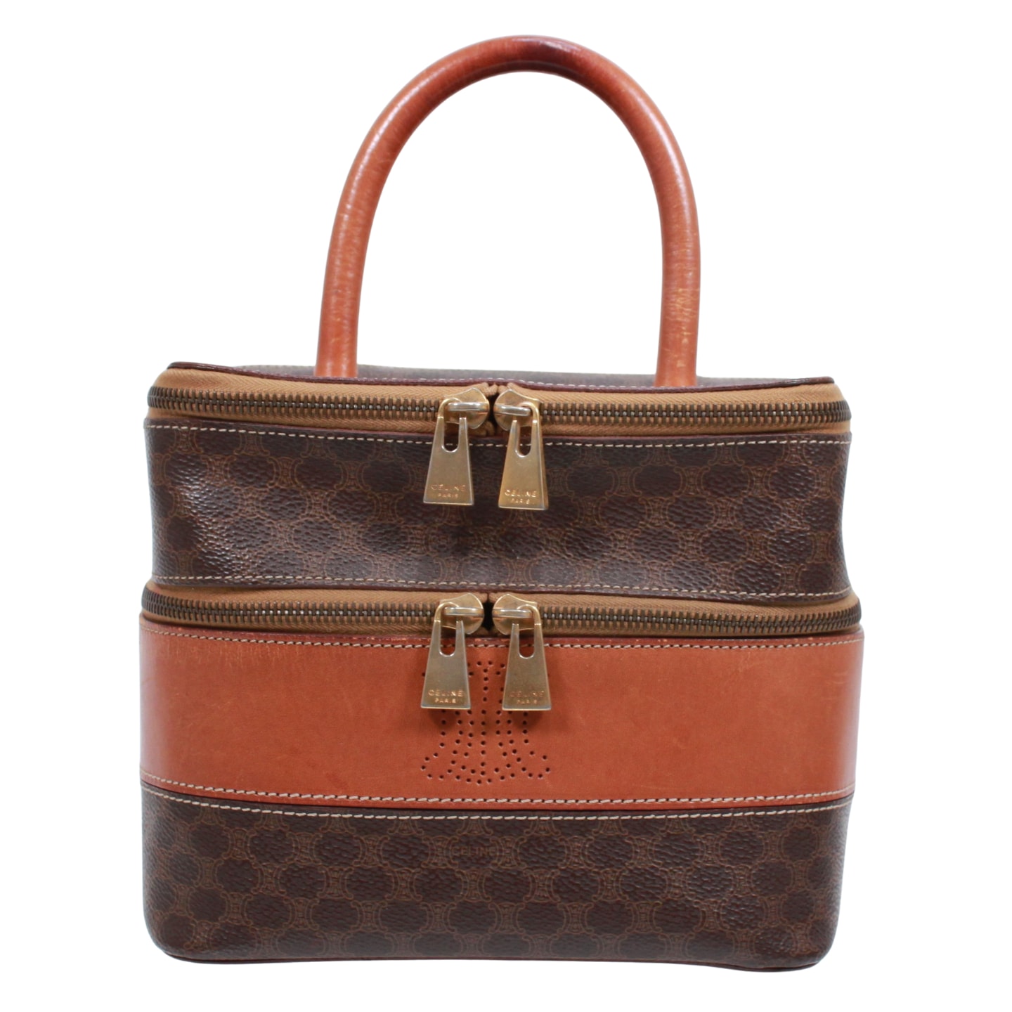 セリーヌ バニティバックマカダムハンドバッグ レディース