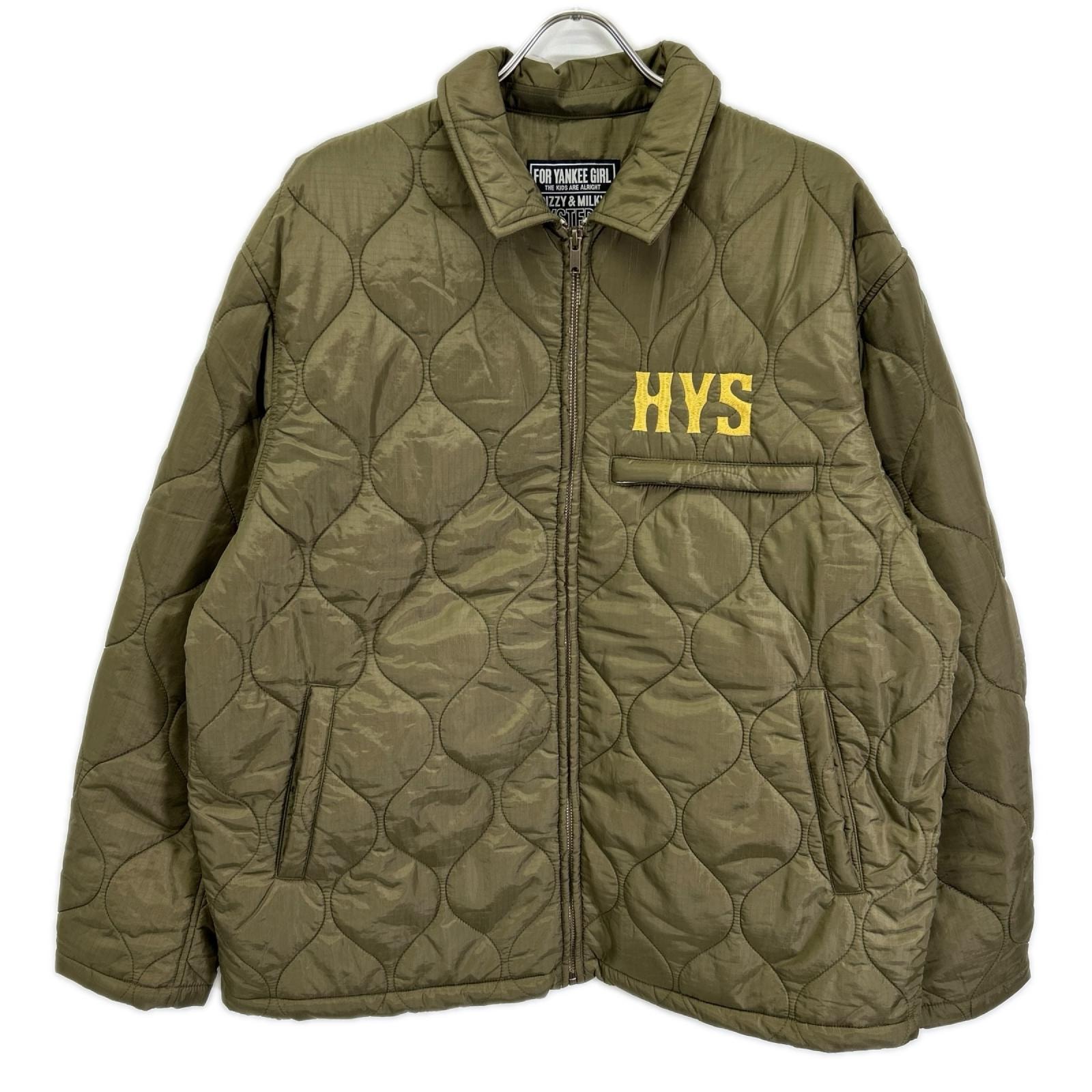 HYSTERIC GLAMOUR Guitar Girl Michigan Embroidered Quilted Jacket "Khaki"