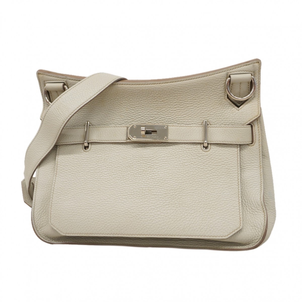 ★SALE【6da0507】エルメス ショルダーバッグ ジプシエール31 トリヨンクレマンス パールグレー シルバー金具 □Q刻印【中古】レディース