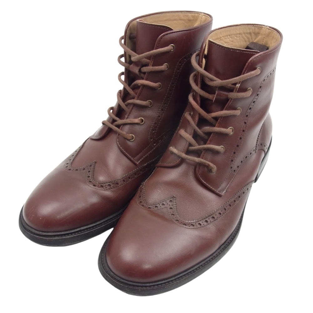 A.P.C. アーペーセー ブーツ レースアップ レザー ブーツ ブラウン系 43【中古】