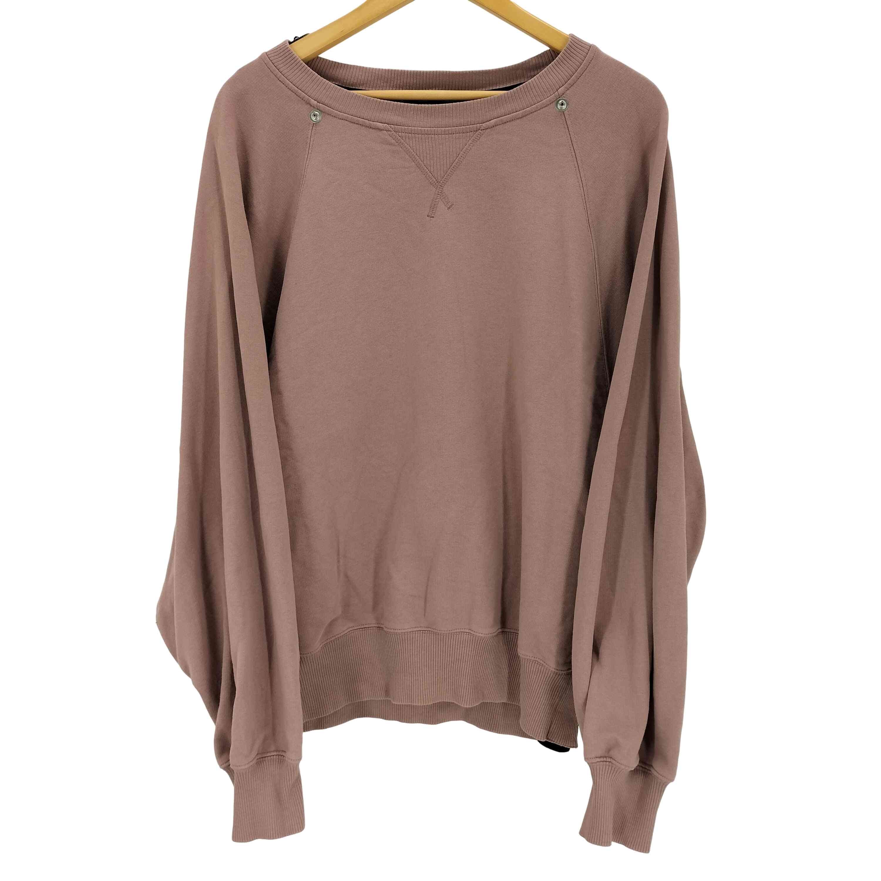 サイドスリットラグランスウェットプルオーバー【1138683452843】