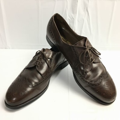 試着交換OK!BALLYバリー VintageSUISSEモデル 大きめ12E ウイングチップ ビジネスシューズ ブラウン /men's 管NO.ZE-81