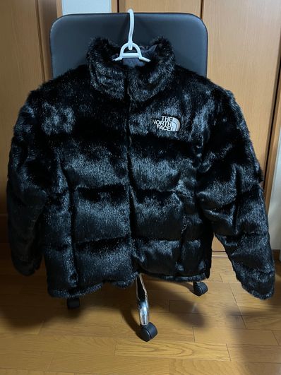 Supreme x The North Face Faux Fur Nuptse Jacket "Black"
