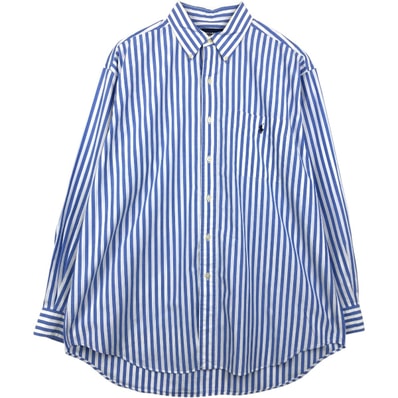 古着 ラルフローレン Ralph Lauren GOLF TILDEN 長袖 ボタンダウンストライプシャツ メンズL相当/eaa659252