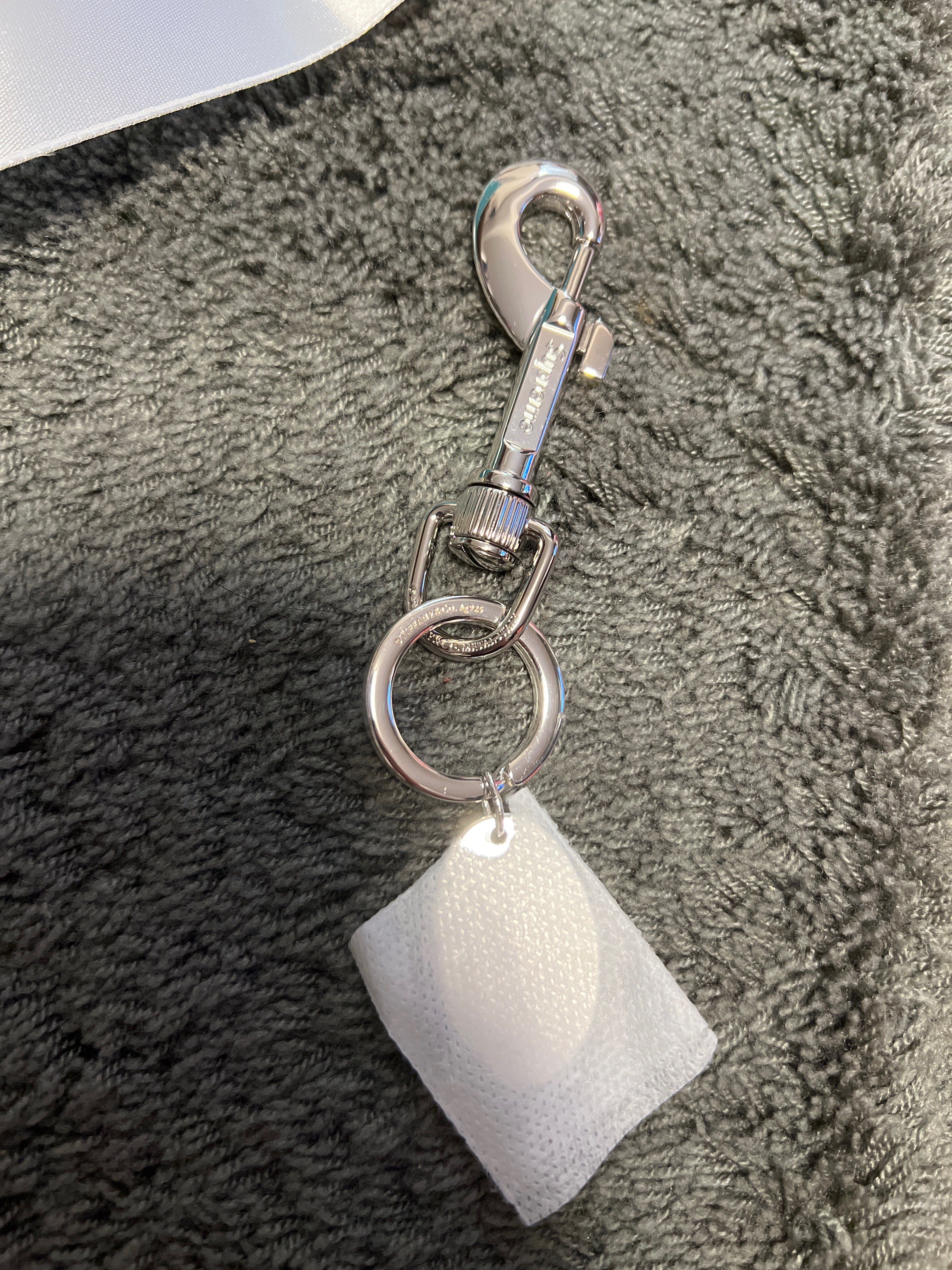 Supreme / Tiffany & Co. Return to Tiffany Oval Tag Keyring "Silver"