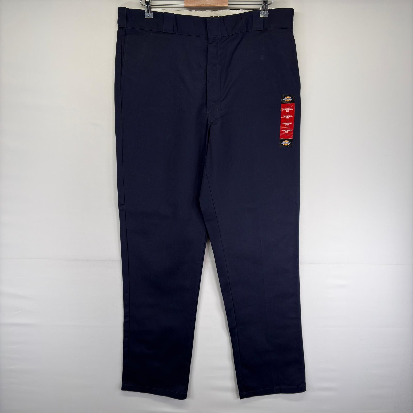 古着 デッドストック ディッキーズ Dickies パンツ ジッパーフライ 874 ストレート ワークパンツ w38 L36  ネイビー系 メンズ