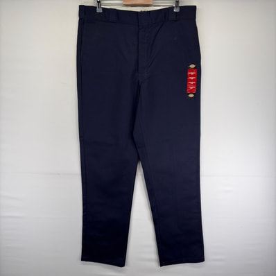 古着 デッドストック ディッキーズ Dickies パンツ ジッパーフライ 874 ストレート ワークパンツ w38 L36 ネイビー系 メンズ