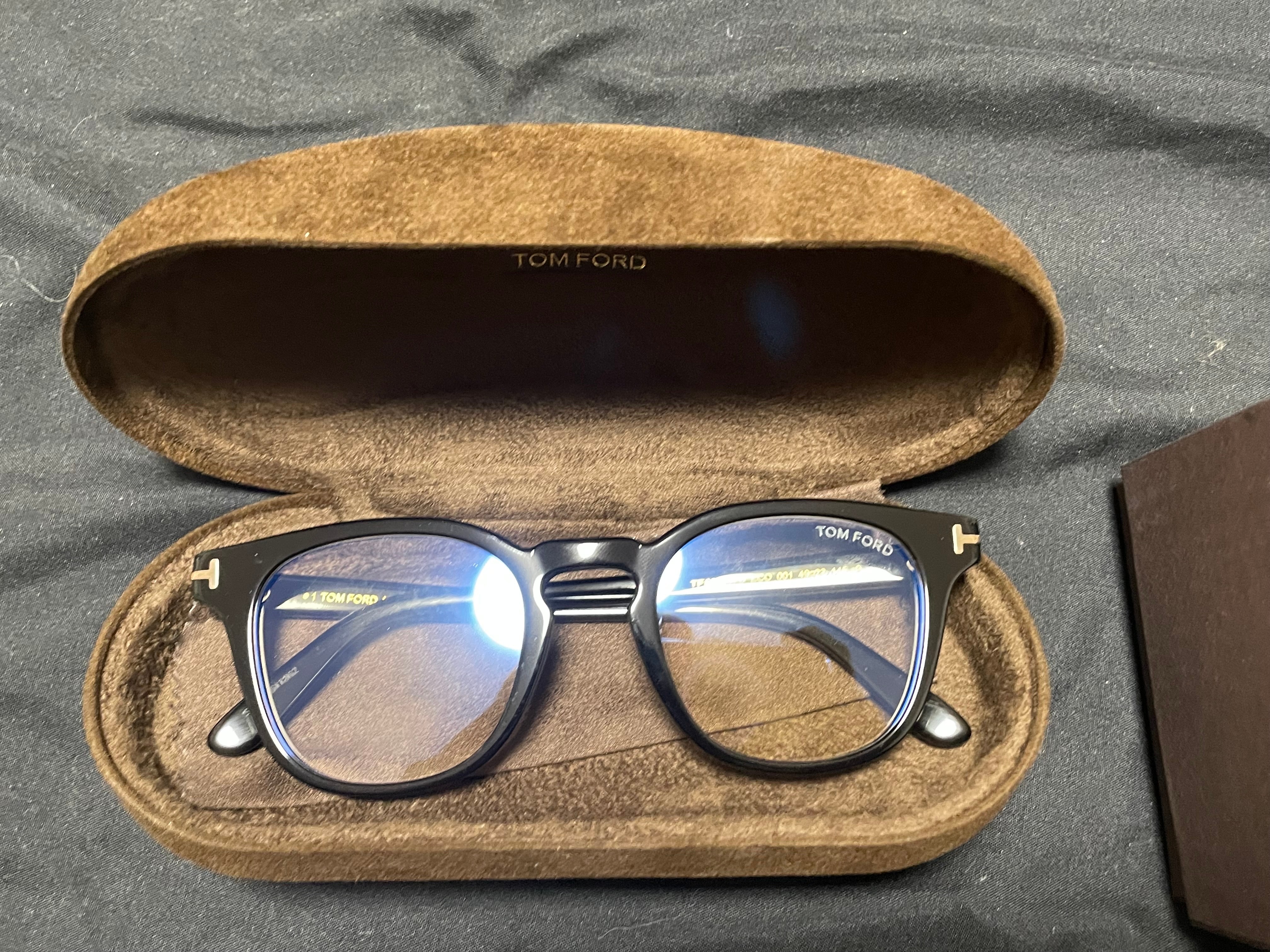 トムフォード ブルーライトカット メガネ FT6015-K-B/V-001