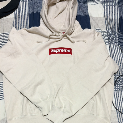 Supreme Box Logo Hooded Sweatshirt "Stone" (24FW)