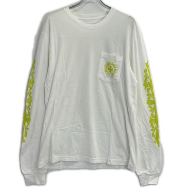 クロムハーツ 【国内正規】バックプリント 胸元ポケット ロングスリーブTシャツ L