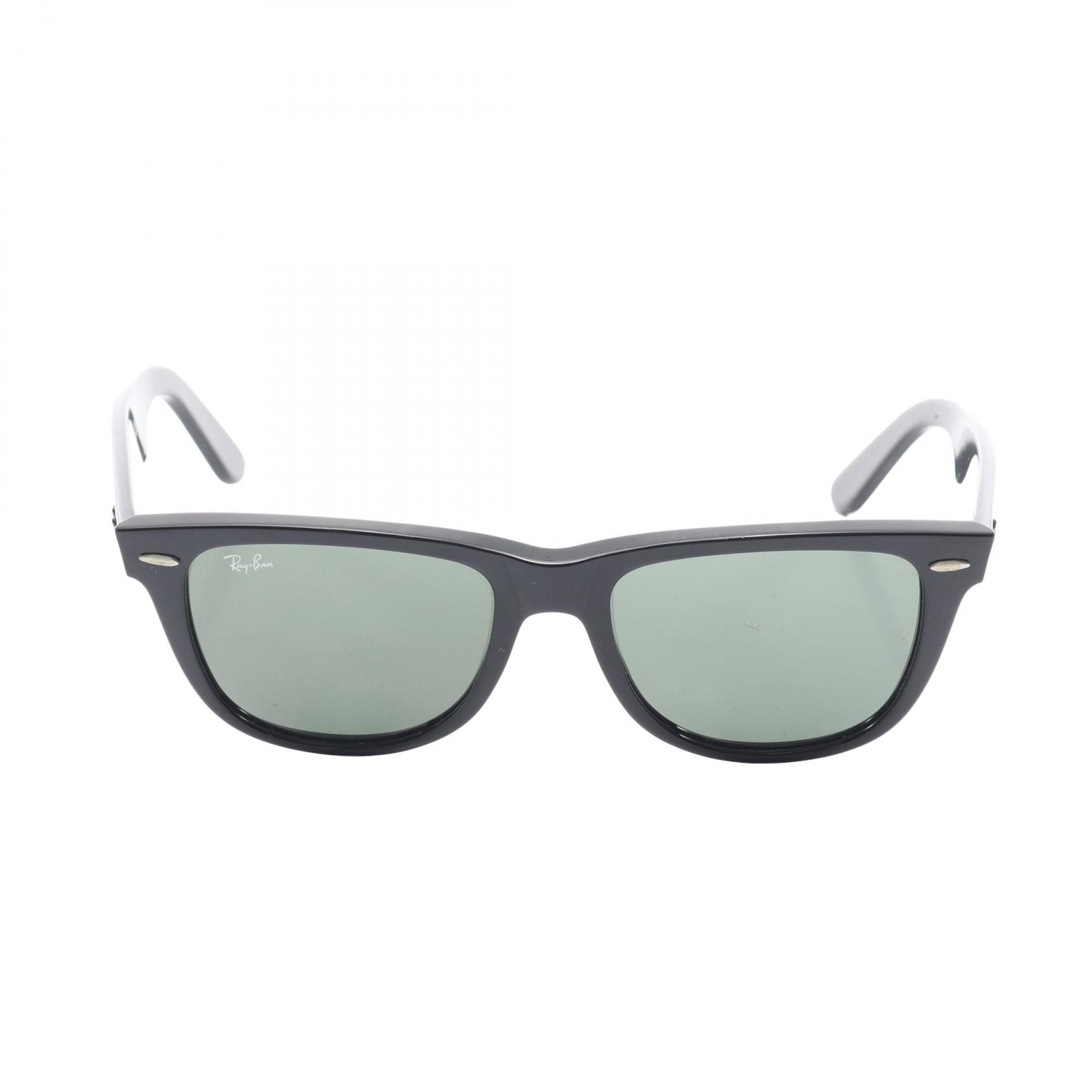 レイバン Ray-Ban WAYFARER ウェイファーラー サングラス 衣料品 プラスチック メンズ レディース ブラック系 RB2140 【中古】