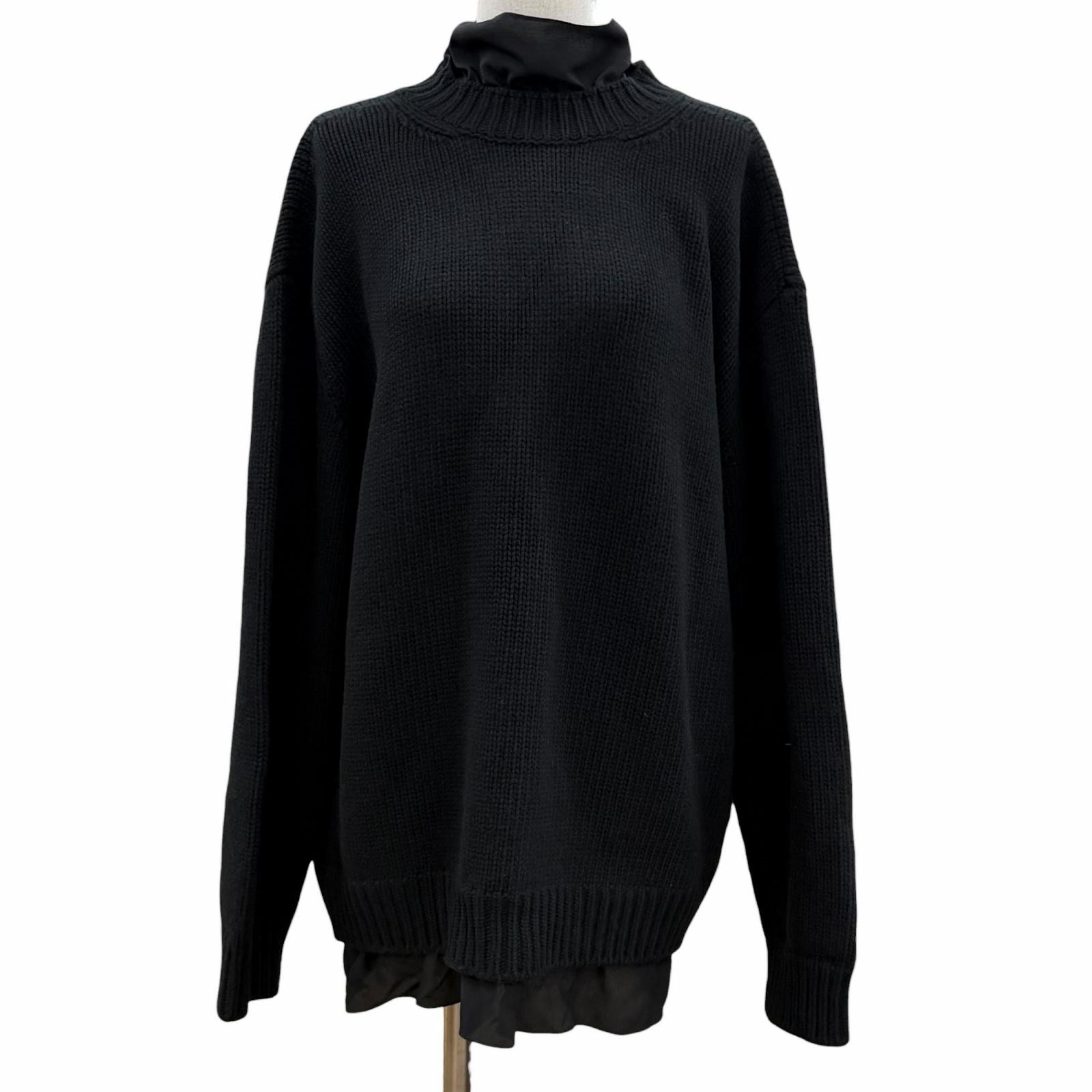 美品 グッチ ニット ブラック レディース S 800434