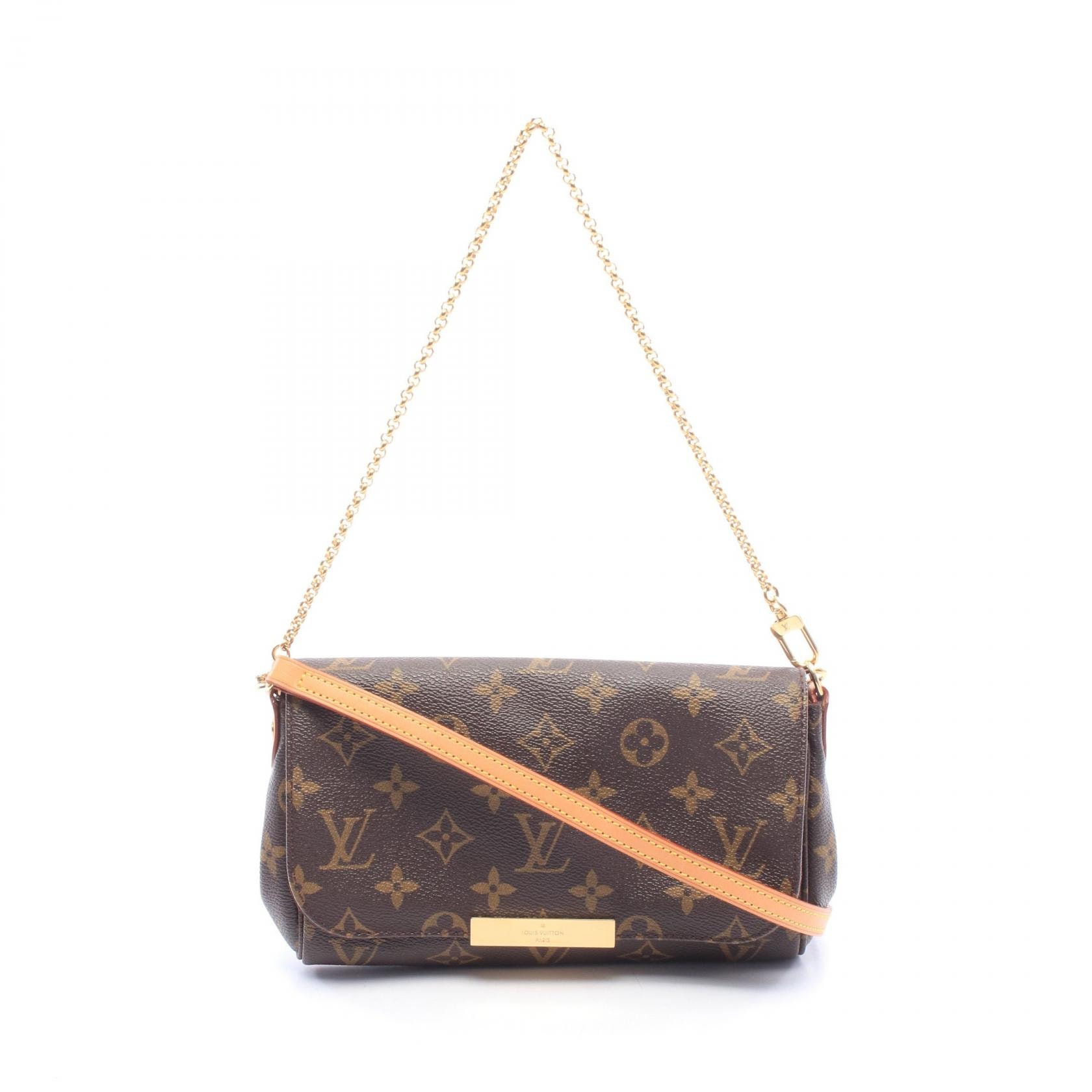 ルイ・ヴィトン LOUIS VUITTON フェイボリットPM モノグラム 2WAY ハンドバッグ バッグ PVCコーティングキャンバス レザー レディース ブラウン系 M40717 【中古】