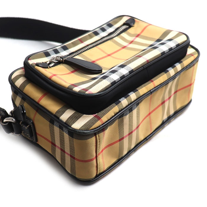 D (傷や汚れあり)】BURBERRY バーバリー ノバチェック カメラバッグ