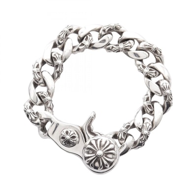 クロムハーツ CHROME HEARTS FNCY CHN LNK ファンシーリンククリップ ブレスレット アクセサリー シルバー925 メンズ シルバー系 【中古】