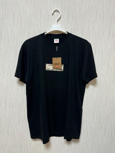 Supreme / Burberry Box Logo Tee "Black"