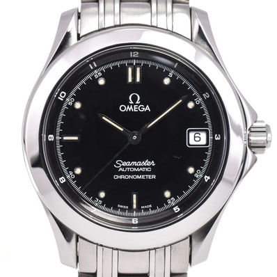 オメガ OMEGA 2501.50 シーマスター ブラック 自動巻き メンズ 良品 腕時計 G#146660