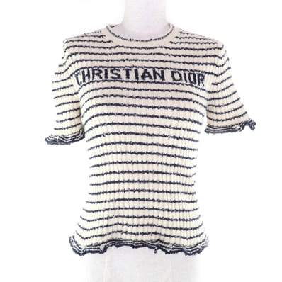 極美品 クリスチャンディオール 半袖ニット 38 514S75A7014
