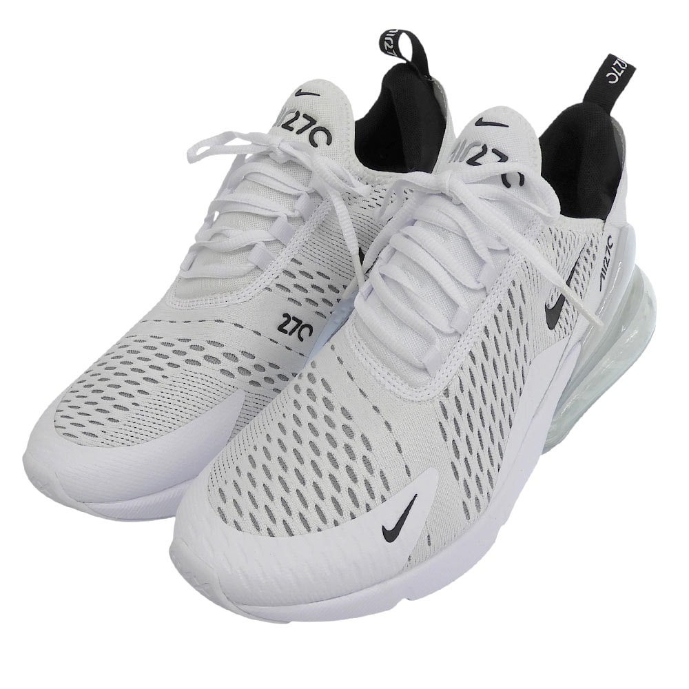 ナイキ 新品同様 Nike Air Max 270 White Black シューズ メンズ ホワイト/ブラック 27.5cm AH8050-100 9.5(US)