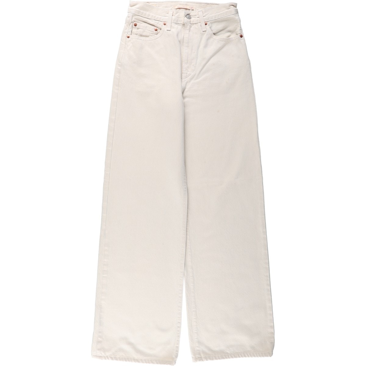 古着 リーバイス Levi's RIBCAGE WIDE LEG フレアカットデニムパンツ レディースL(w28)相当/eaa669820