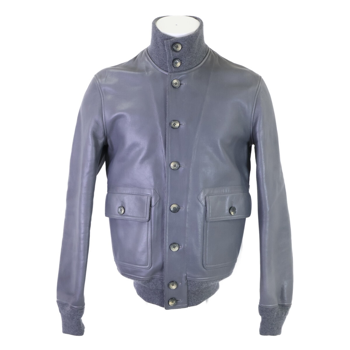 ルイヴィトン 【美品/国内正規】RM092M MPI J04KIH レザーxカシミヤ リバーシブル 46