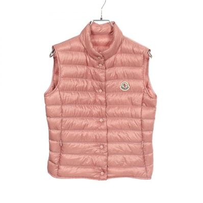 モンクレール MONCLER LIANE リアーネ ダウンベスト 衣料品 アウター ナイロン レディース ピンク系 1A10200 【中古】