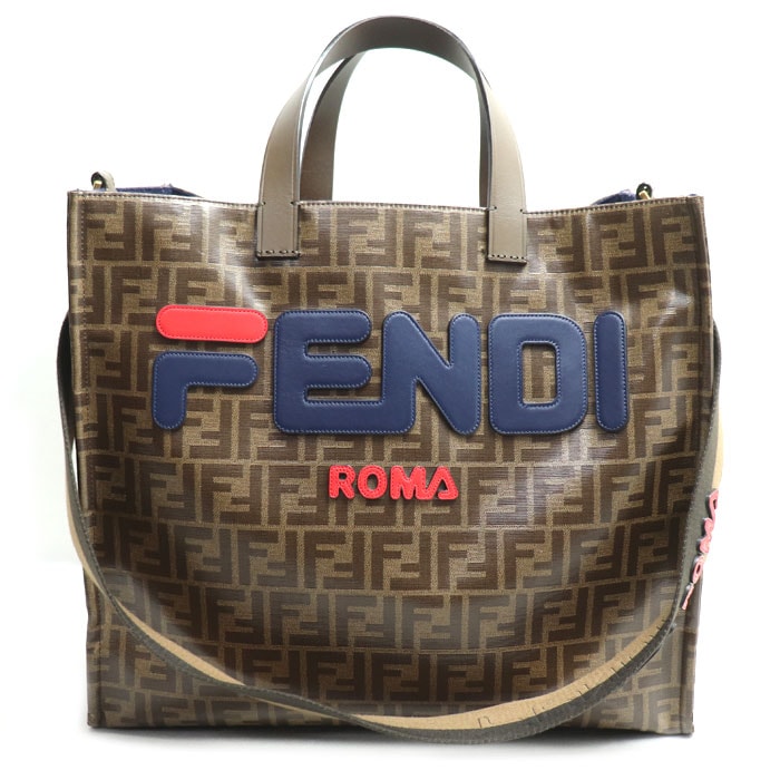 やや傷や汚れあり】FENDI フェンディ FILAコラボ ズッカ柄