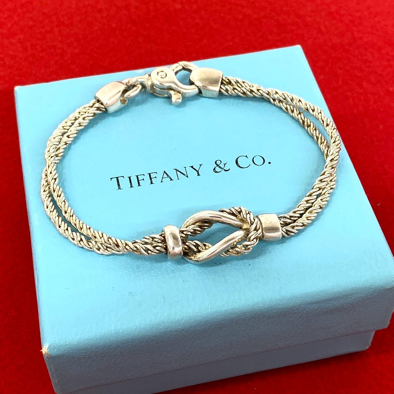 TIFFANY&Co. ティファニー ダブルロープ センターノット ブレスレット シルバー925 ブレスレット シルバー
 12019