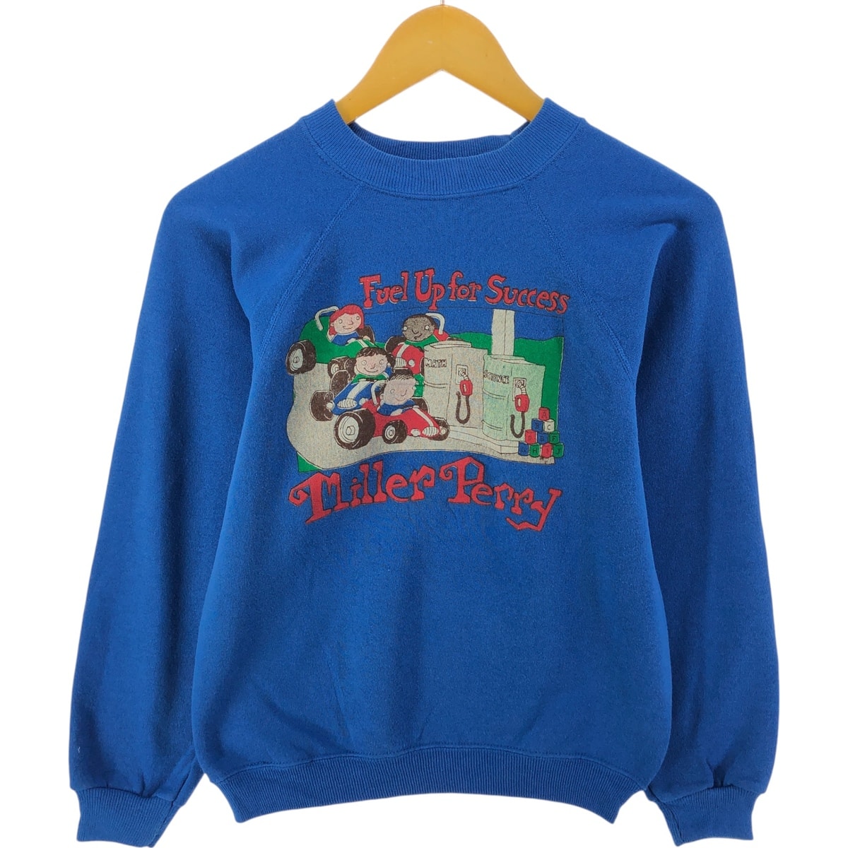 古着 90年代 ヘインズ Hanes ACTIVEWEAR プリントスウェットシャツ トレーナー USA製 レディースS相当 ヴィンテージ/eaa522478