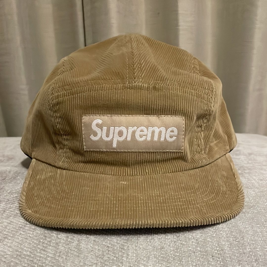 Supreme Corduroy Camp Cap "Beige" (23FW)