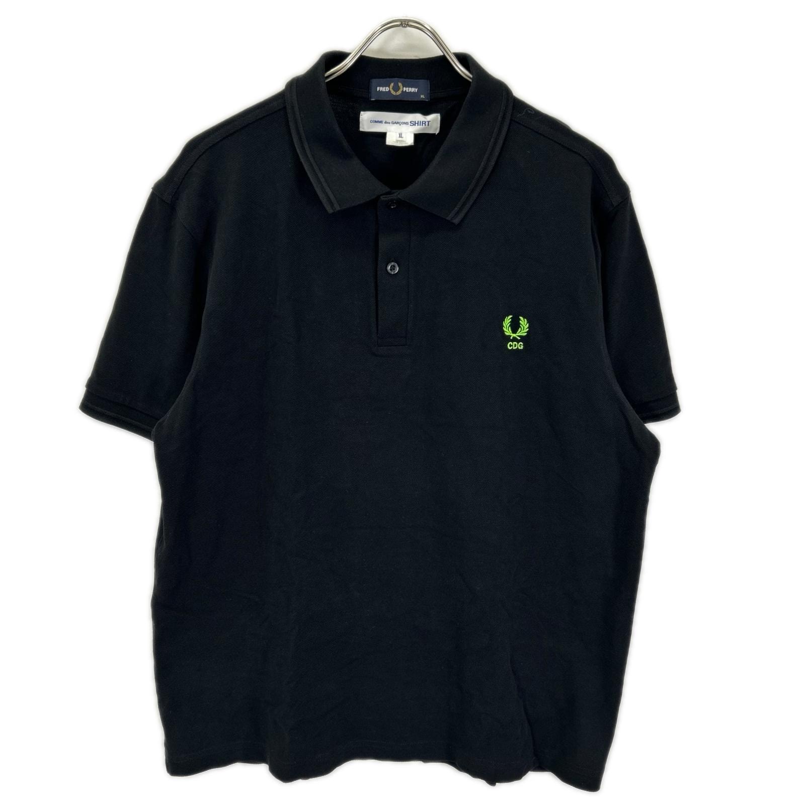 COMME des GARCONS SHIRT x Fred Perry Neon Laurel Fred Perry Shirt "Black/Neon Green"