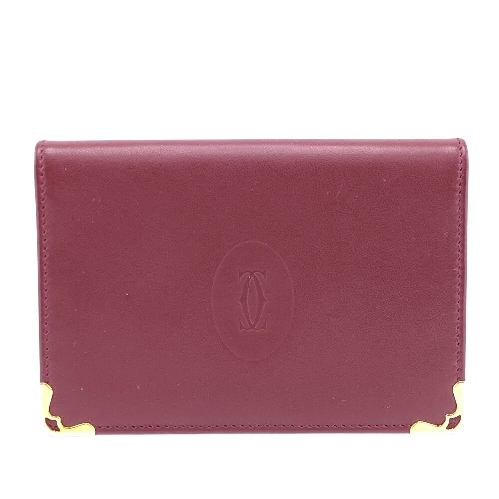 カルティエ CARTIER カードケース マストライン 名刺入れ ボルドー
