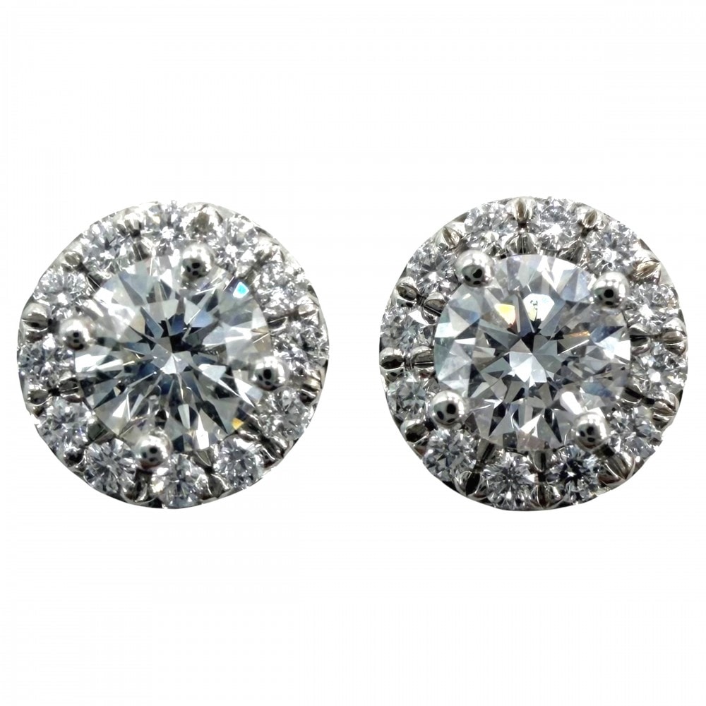 TIFFANY&Co. ティファニー ピアス ソレスト ジュエリー アクセサリー Pt950プラチナ    ダイヤモンド レディース 約2.6g 美品【中古品】