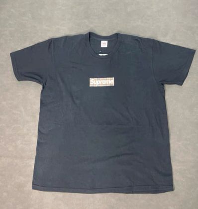 Supreme / Burberry Box Logo Tee "Black"