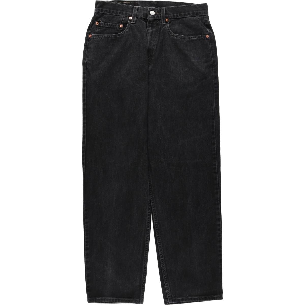 古着 00年代 リーバイス Levi's 550 RELAXED FIT ブラックデニム テーパードデニムパンツ メンズw31相当/eaa663193