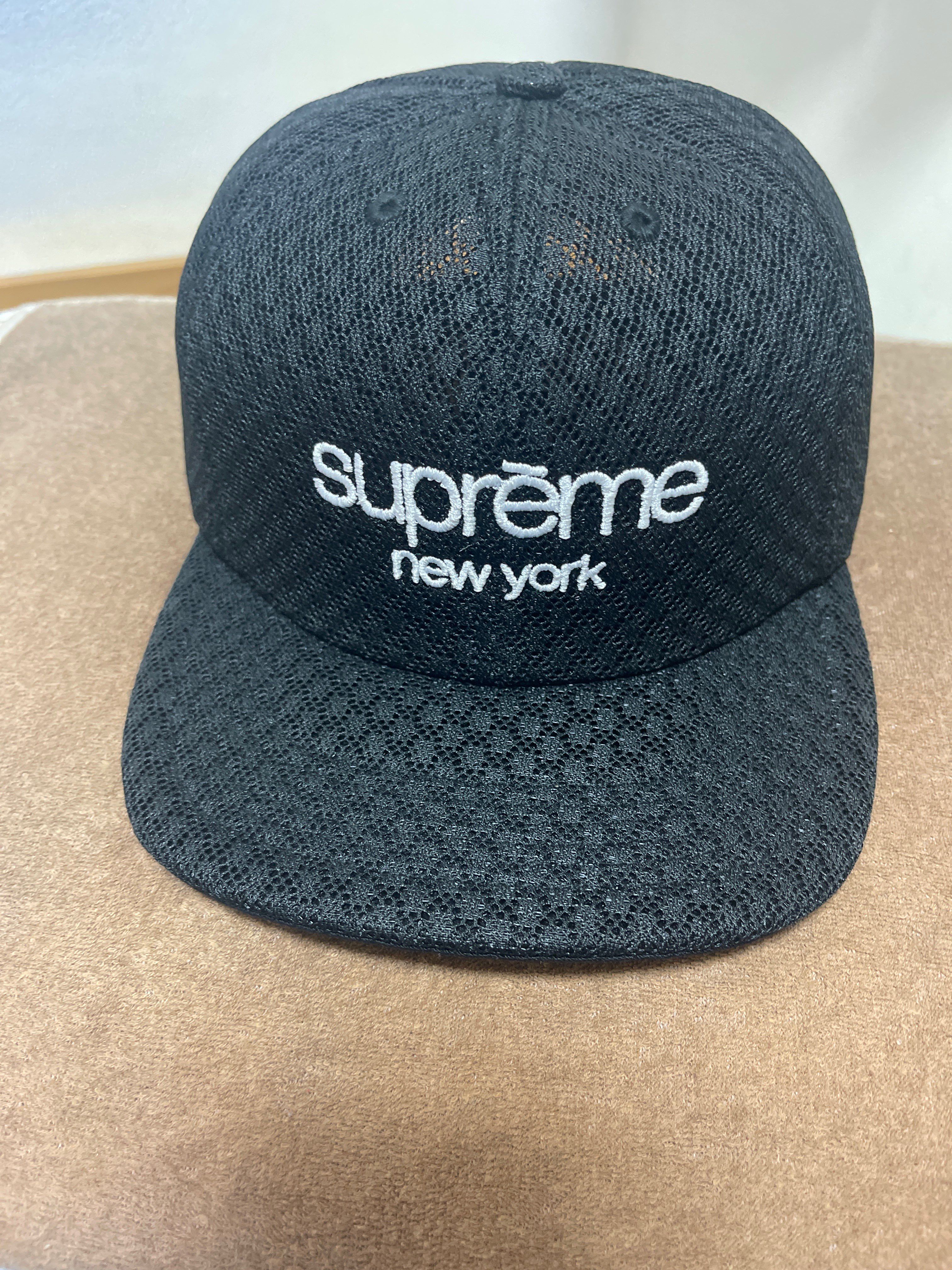 Supreme Classic Logo Air Mesh 6-Panel "Black"