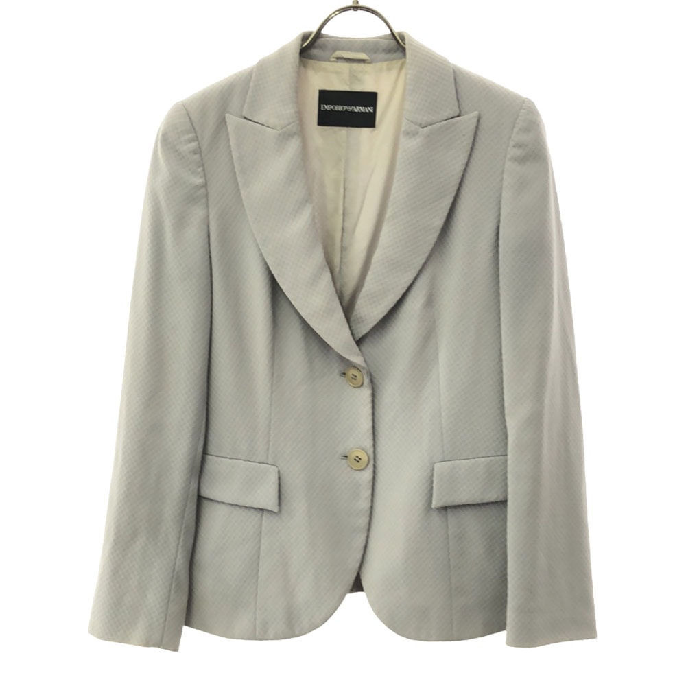 Emporio Armani エンポリオアルマーニ イタリア製 テーラードジャケット 40 グレー系