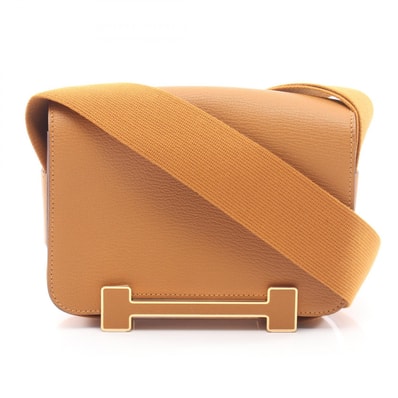 エルメス HERMES ゲタ ショルダーバッグ バッグ レザー シェーブル シェーブル セサミ B刻印(2023年製造) レディース ブラウン系 【中古】