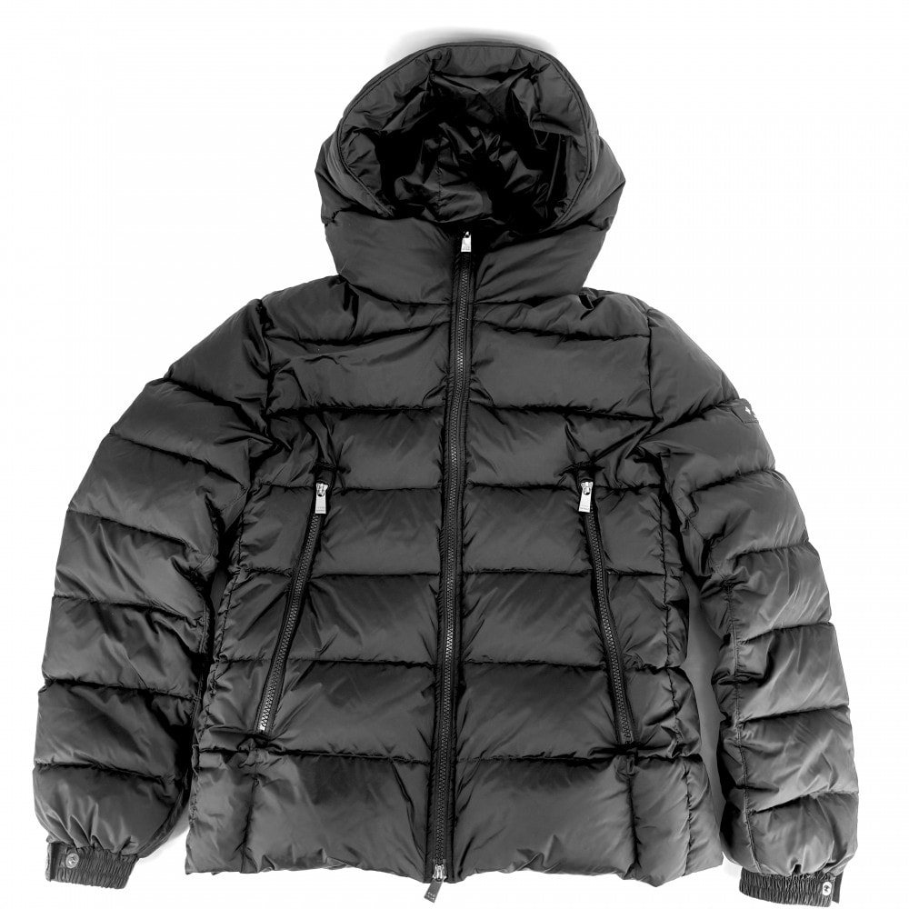 TATRAS タトラス ダウンジャケット ドミッツィアーノ アウター フード付き DOMIZIANO 2サイズ アパレル 服 MTA18A4289-D ブラック 黒 ガンメタル金具 ナイロン メンズ 冬 美品【中古品】