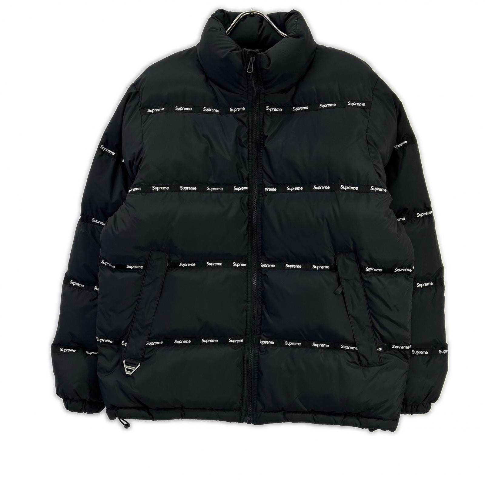 シュプリーム 【国内正規】16AW LOGO TAPE PUFFY JACKET ダウンジャケット M